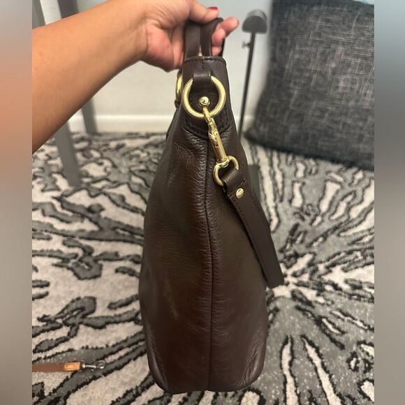 Coach Campbell Izzy Brown Leather satchel Bag - Picture 12 of 12